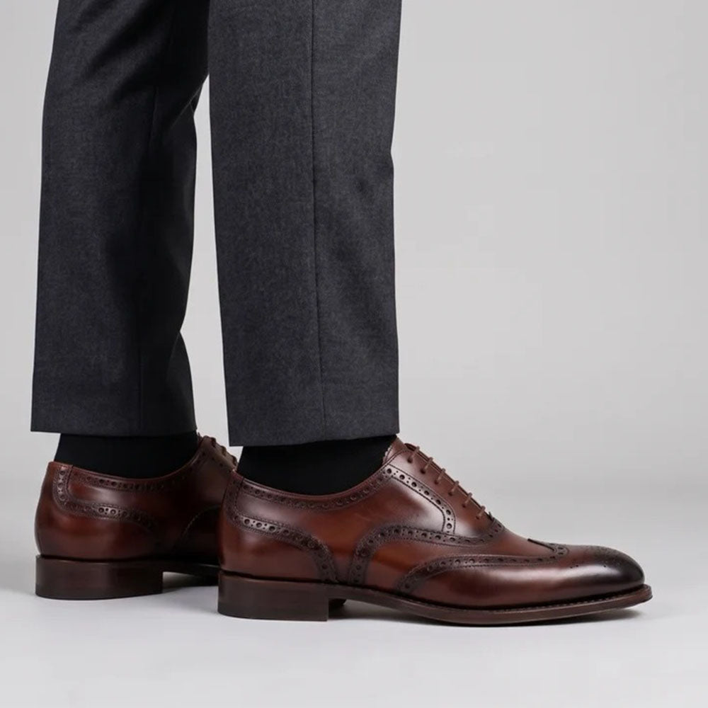 Harris Firenze 1913 Calfskin Wing Tip Oxford Brown