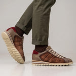 View product image 2: Harris Firenze 1913 Genuine Python & Suede Sneakers Brown