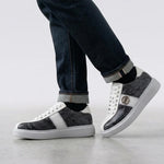 View product image 2: Harris Firenze 1913 Genuine Python Sneakers White /Grey