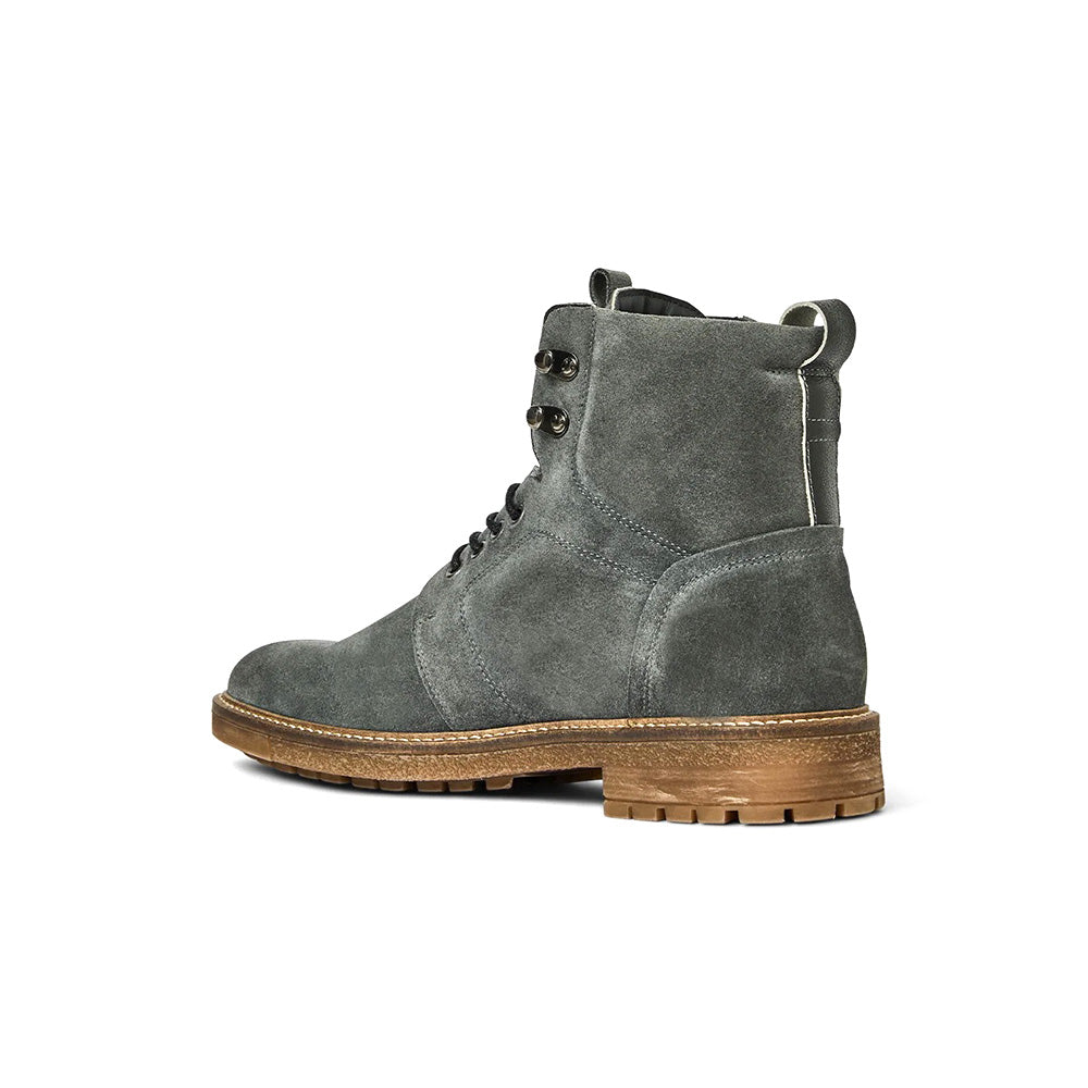 Aquatalia Rovello Suede Lace-Up Boot Grey