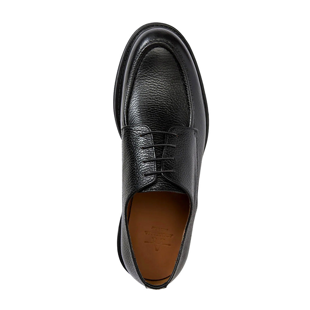 Aquatalia Berlino Tumbled Leather Derby Black