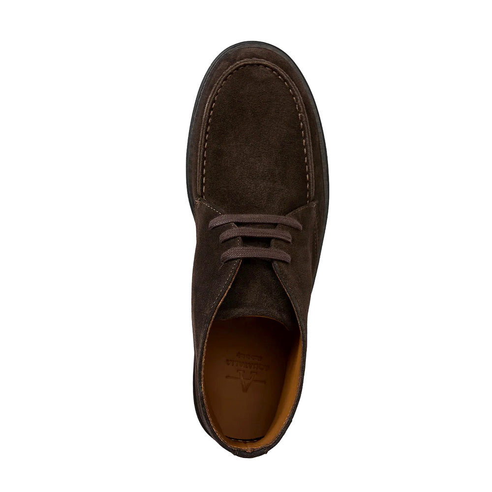 Aquatalia Bronte Suede Lace Up Chukka Boot Dark Brown