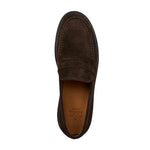 View product image 4: Aquatalia Bucarest Suede Penny Loafer Dark Brown