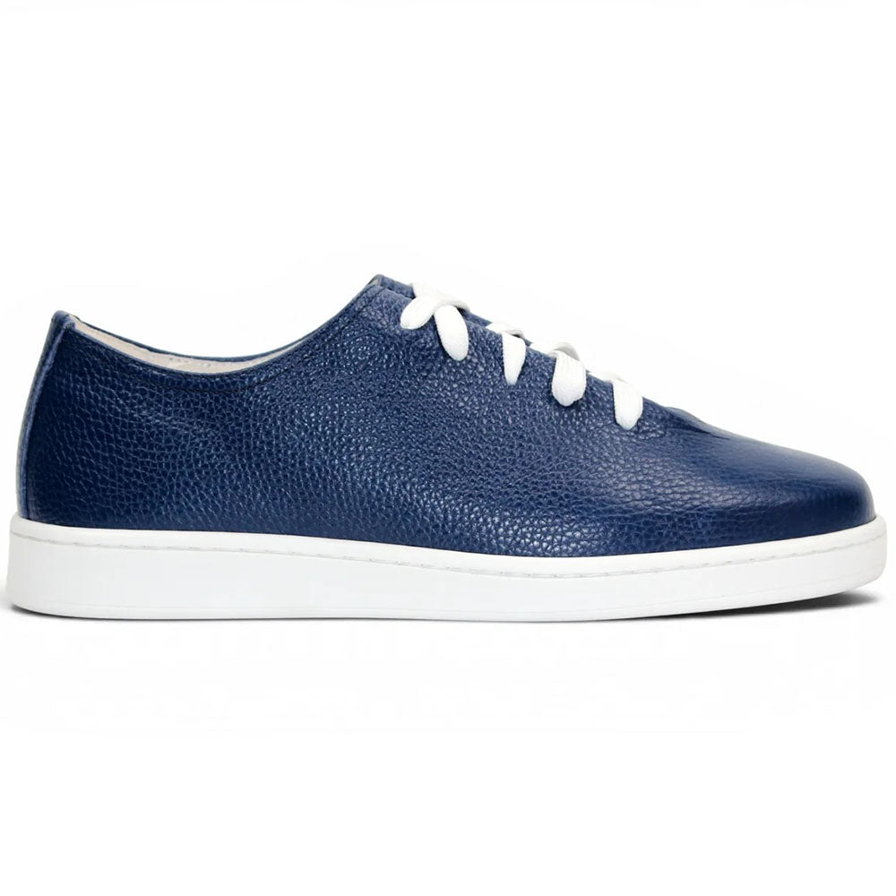 Duca by Matiste Max Embossed Pebble Grain Leather Sneaker Jeans