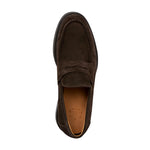 View product image 4: Aquatalia Bergamo Suede Penny Loafer Dark Brown