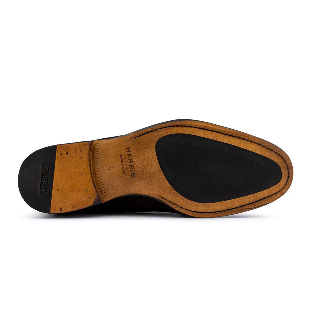 Harris Firenze 1913 Suede Tassel Moccasin Black