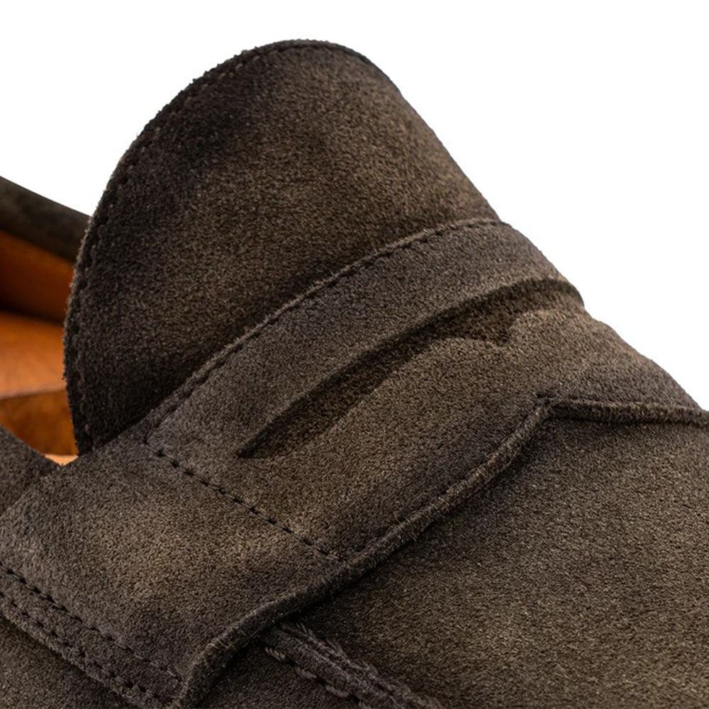 Harris Firenze 1913 Terni Suede Penny Moccasin Green