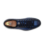 View product image 3: Harris Firenze 1913 Hand-Painted Leather Sneakers Blue
