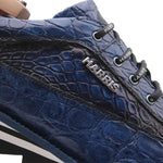 View product image 3: Harris Firenze 1913 Hand-Painted Genuine Alligator Sneakers Blue