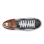 View product image 3: Harris Firenze 1913 Genuine Python & Soft Leather Sneakers Blue / White