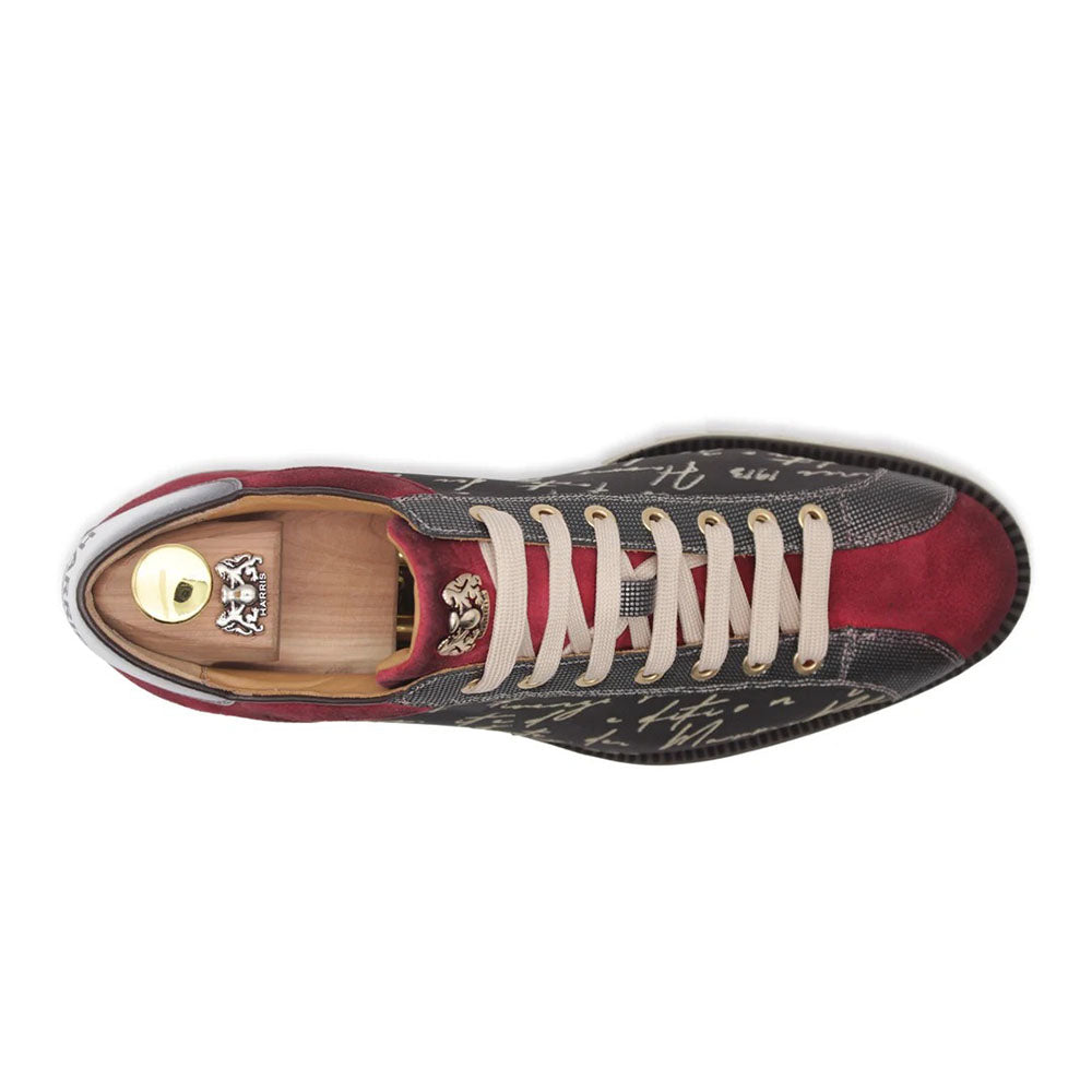 Harris Firenze 1913 Signature Suede Sneakers Red / Black