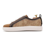 View product image 3: Harris Firenze 1913 Palermo Printed Leather  & Suede Sneaker Brown