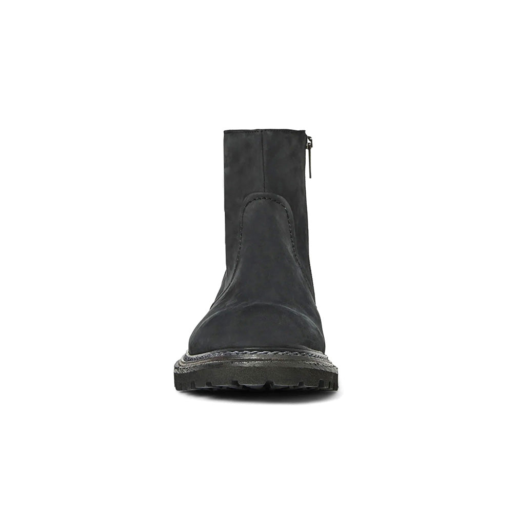 Aquatalia Varon Nubuck Zipper Boot Black