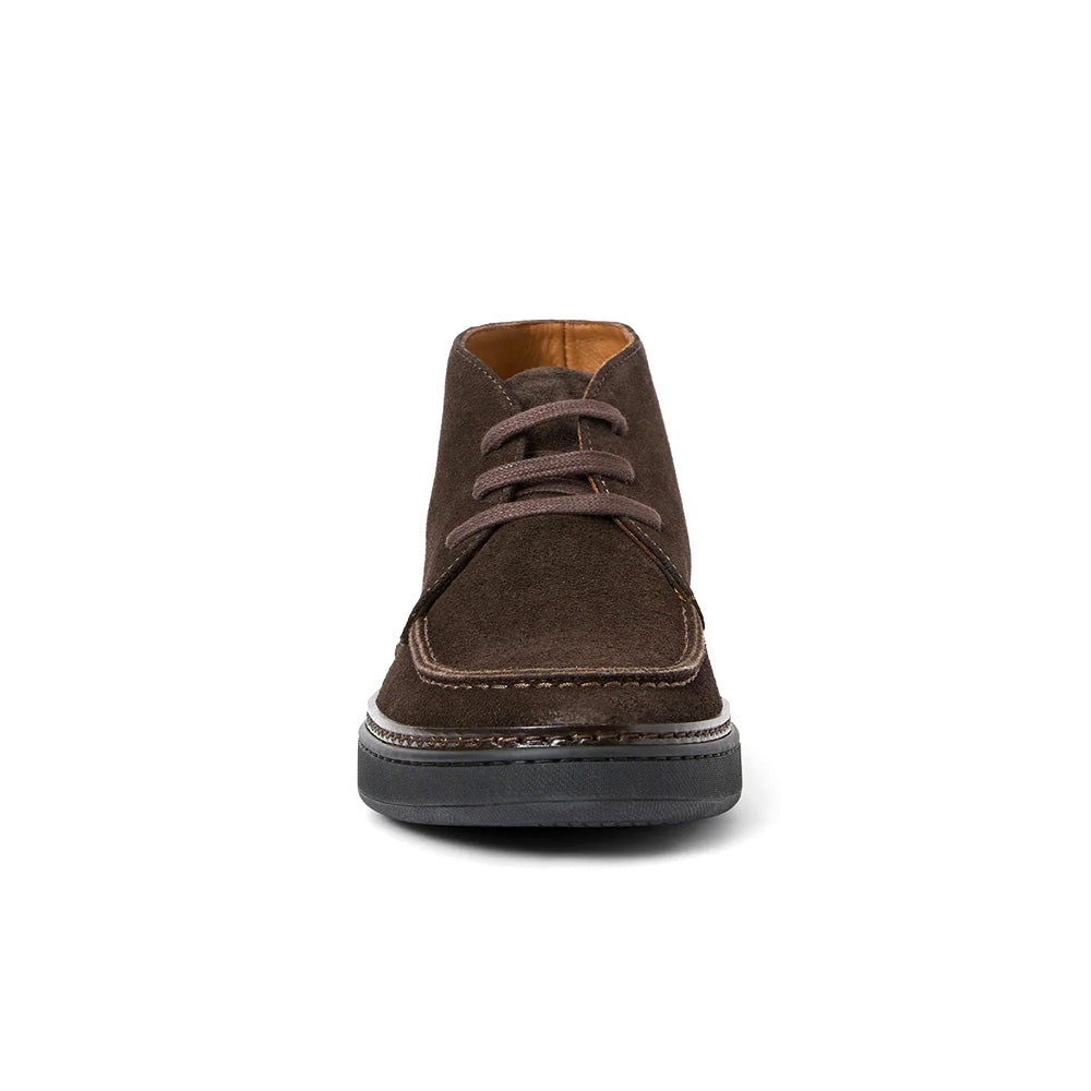 Aquatalia Bronte Suede Lace Up Chukka Boot Dark Brown