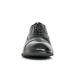 View product image 5: Aquatalia Centro Calfskin Leather Cap Toe Oxford Black