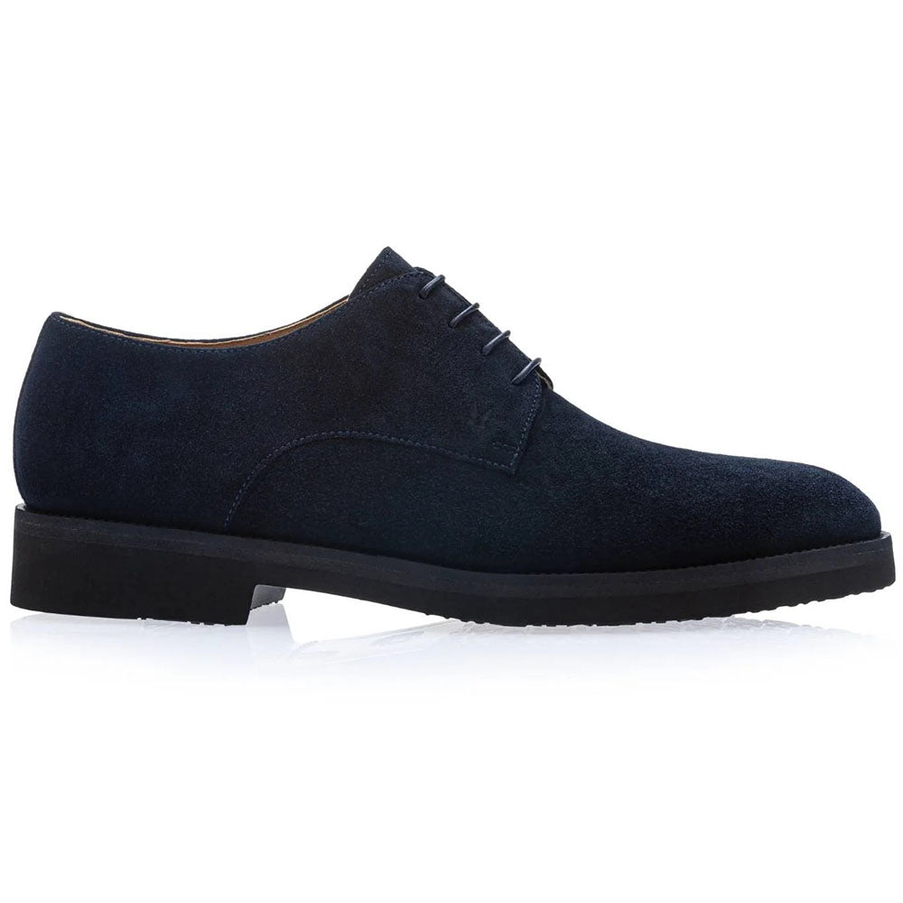 Moreschi Piccolo Suede Derby Dark Blue
