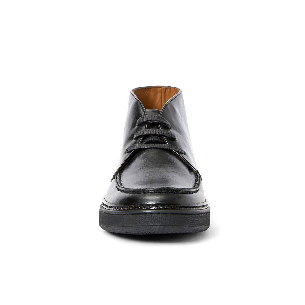 Aquatalia Bronte Leather Lace Up Chukka Boot Black