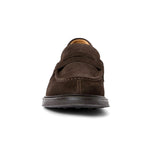 View product image 5: Aquatalia Bergamo Suede Penny Loafer Dark Brown