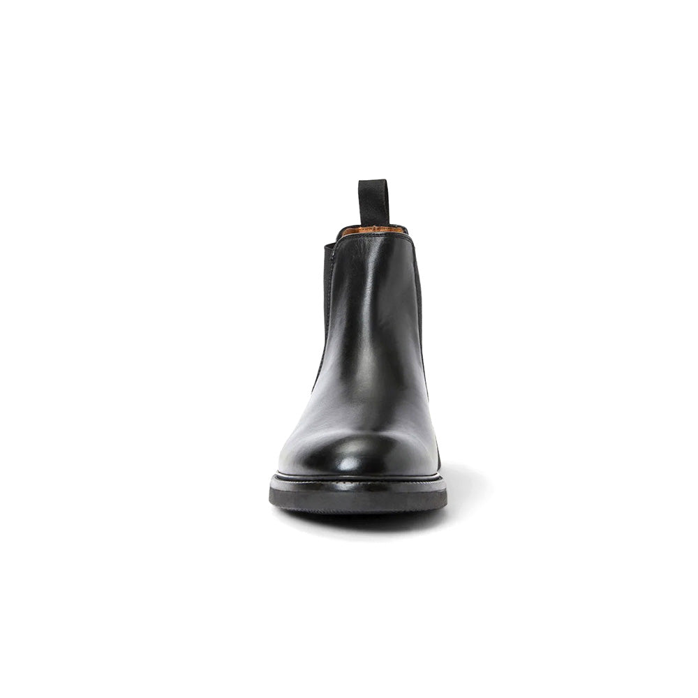 Aquatalia Prospero Leather Chelsea Boot Black
