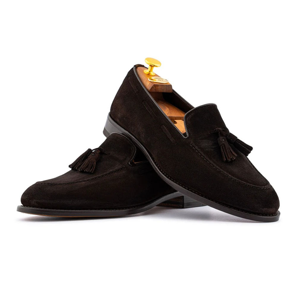 Harris Firenze 1913 Suede Tassel Moccasin Black