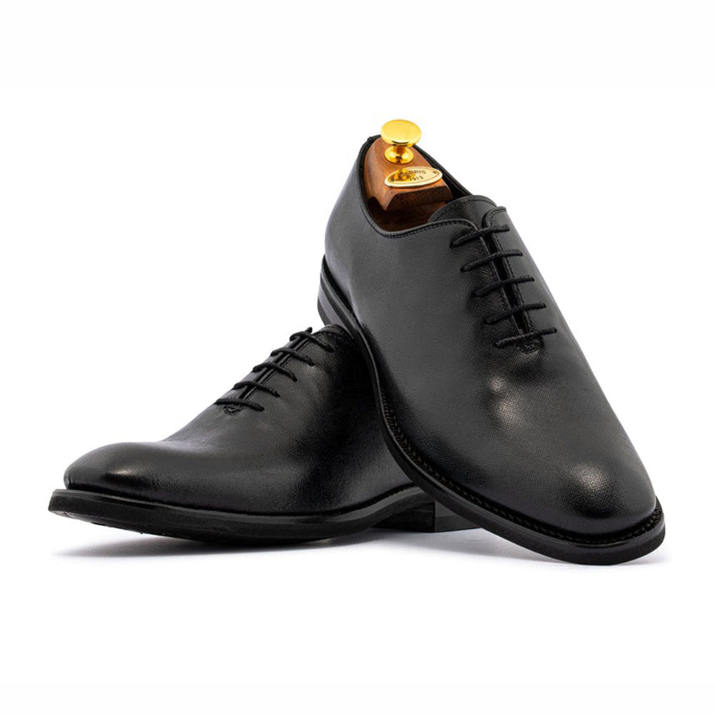 Harris Firenze 1913 Francesina Saffiano Print Calfskin Oxford Black