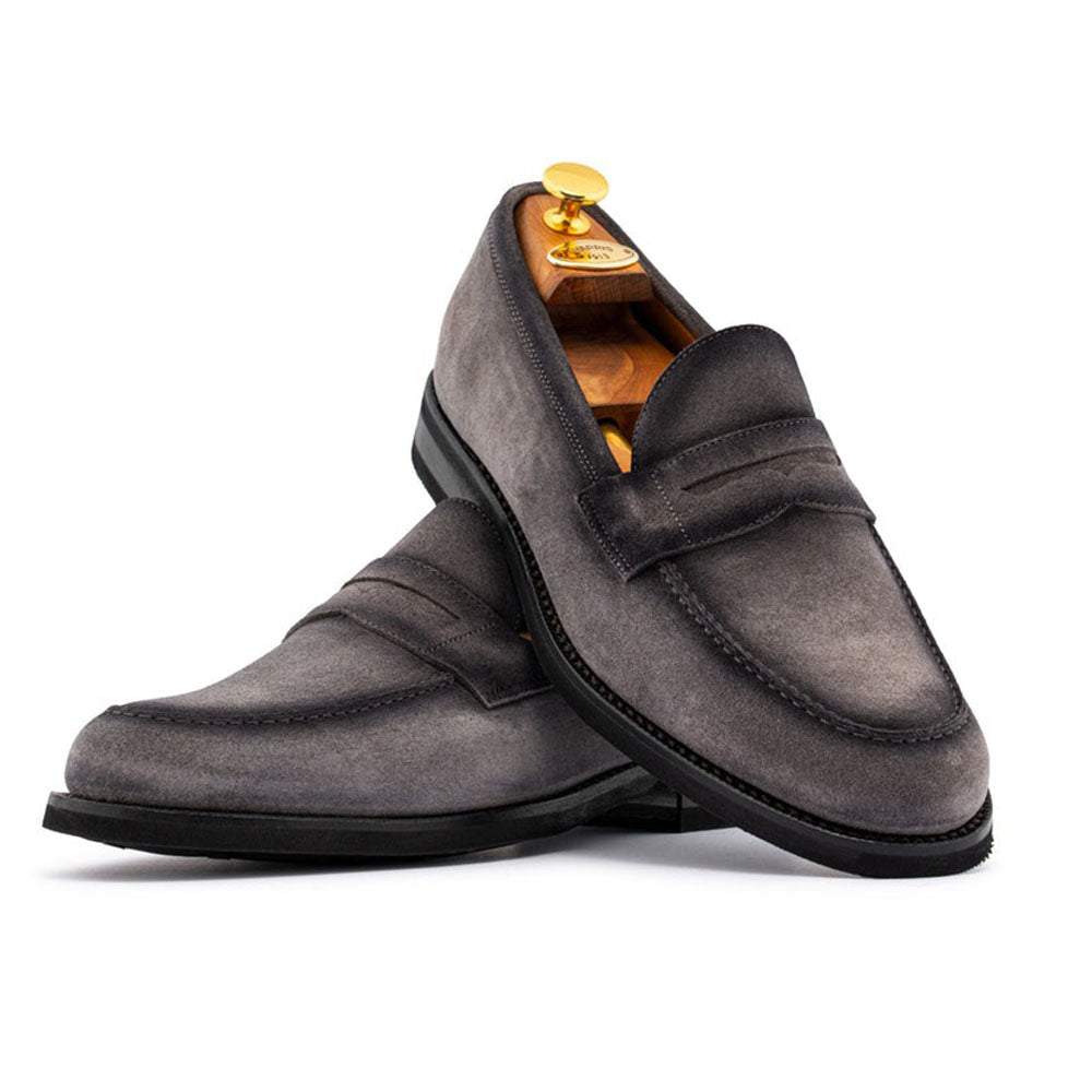 Harris Firenze 1913 Terni Suede Penny Moccasin Taupe