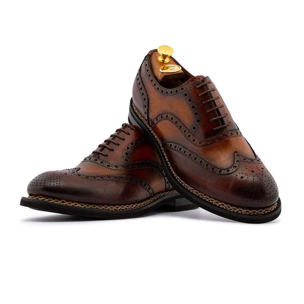 Harris Firenze 1913 Norwegian Welt Wing Tip Calfskin Oxford Yellow