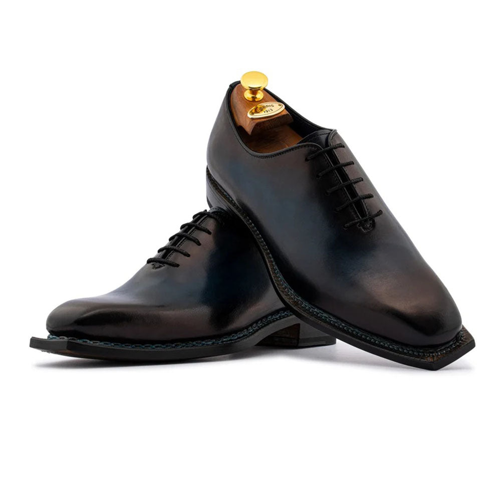 Harris Firenze 1913 Francesina Norwegian Wholecut Calfskin Oxford Blue