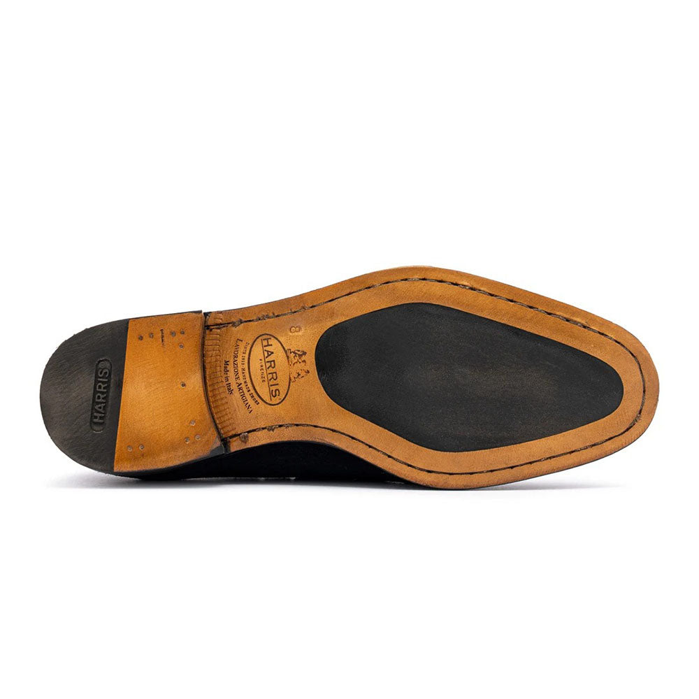 Harris Firenze 1913 Suede Tassel Moccasin Blue