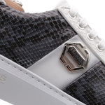 View product image 4: Harris Firenze 1913 Genuine Python Sneakers White /Grey