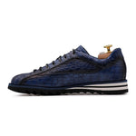 View product image 4: Harris Firenze 1913 Hand-Painted Genuine Alligator Sneakers Blue