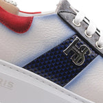 View product image 4: Harris Firenze 1913 Genuine Python & Soft Leather Sneakers Blue / White