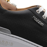 View product image 4: Harris Firenze 1913 Leather & Python Print Sneakers Black