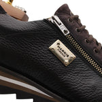 View product image 4: Harris Firenze 1913 Elk Effect Leather & Suede Sneaker Dark Brown