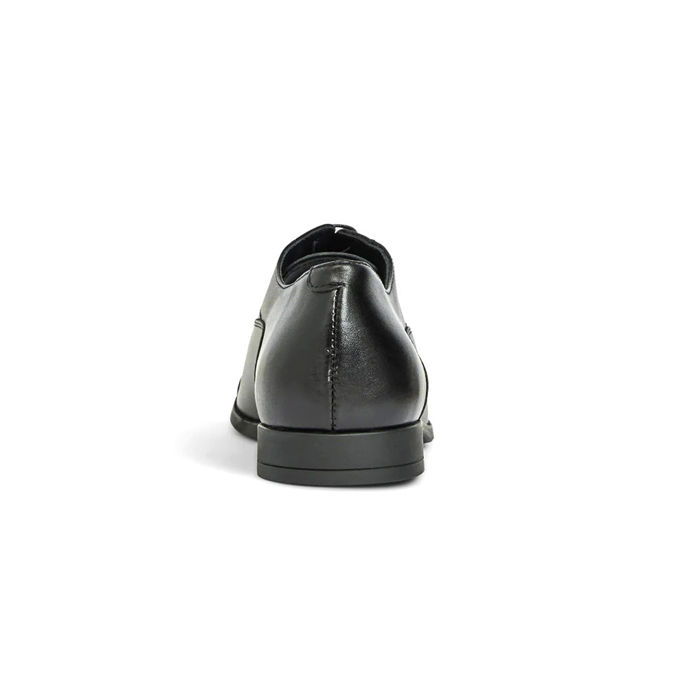 Aquatalia Centro Calfskin Leather Cap Toe Oxford Black