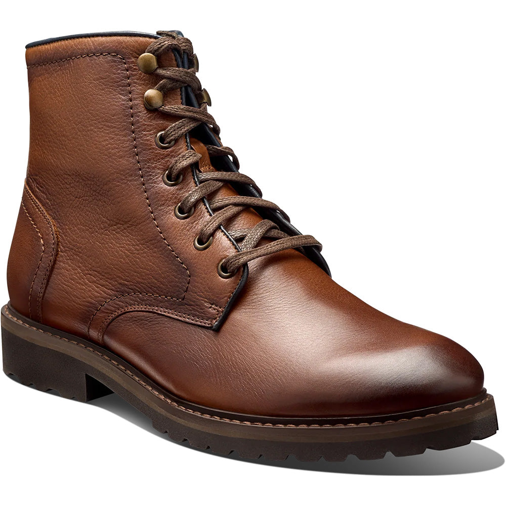 Samuel Hubbard Featherlight Leather Lace-Up Boot Cognac