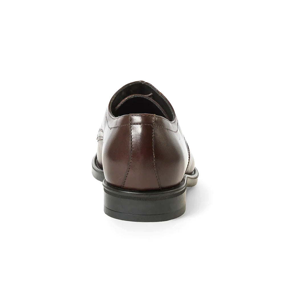 Aquatalia Sandro Calfskin Leather Derby Dark Brown