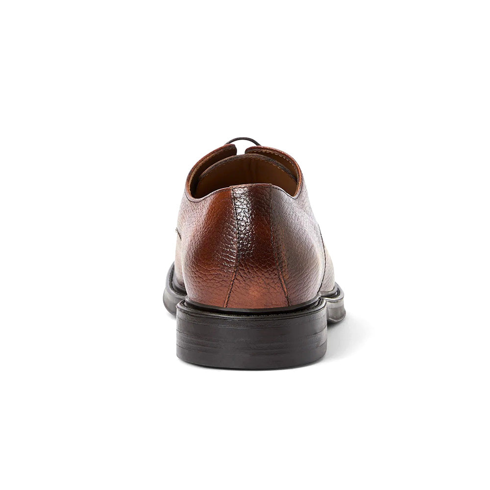 Aquatalia Berlino Tumbled Leather Derby Cognac