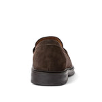 View product image 6: Aquatalia Bergamo Suede Penny Loafer Dark Brown