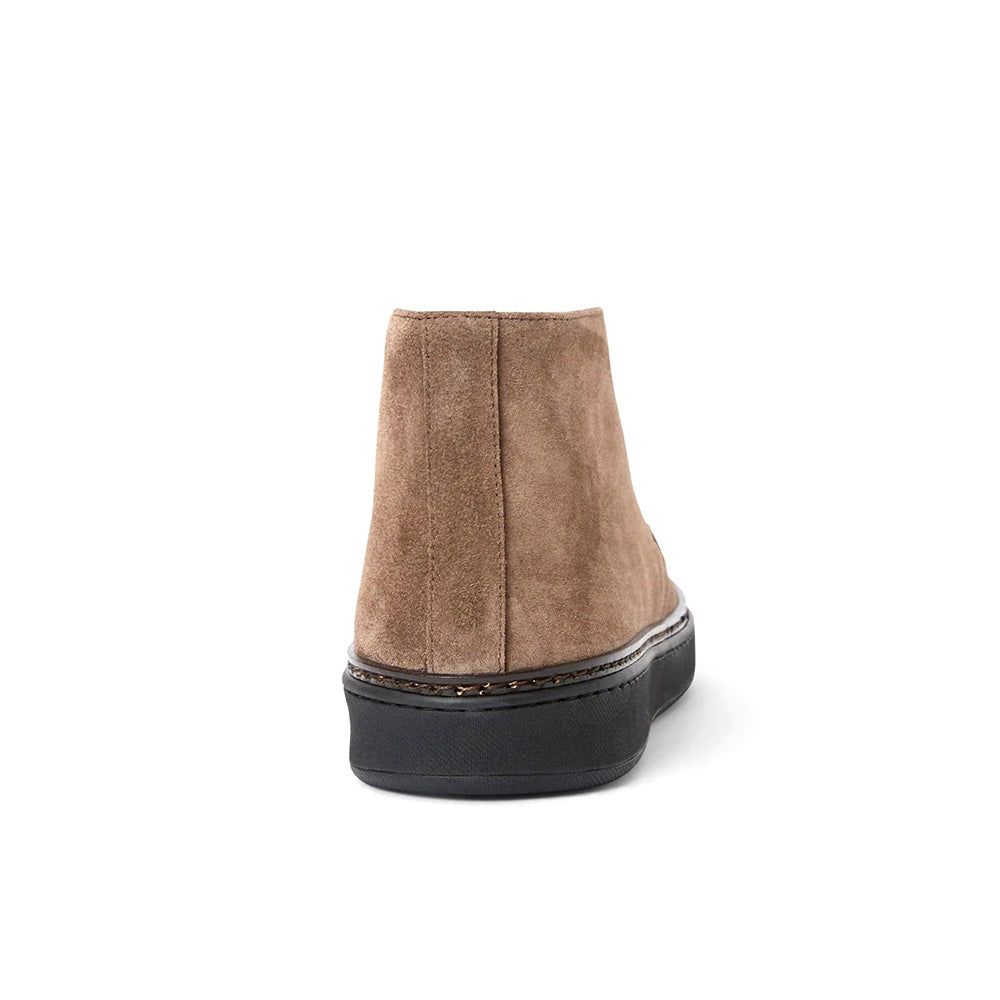 Aquatalia Bronte Suede Lace Up Chukka Boot Taupe
