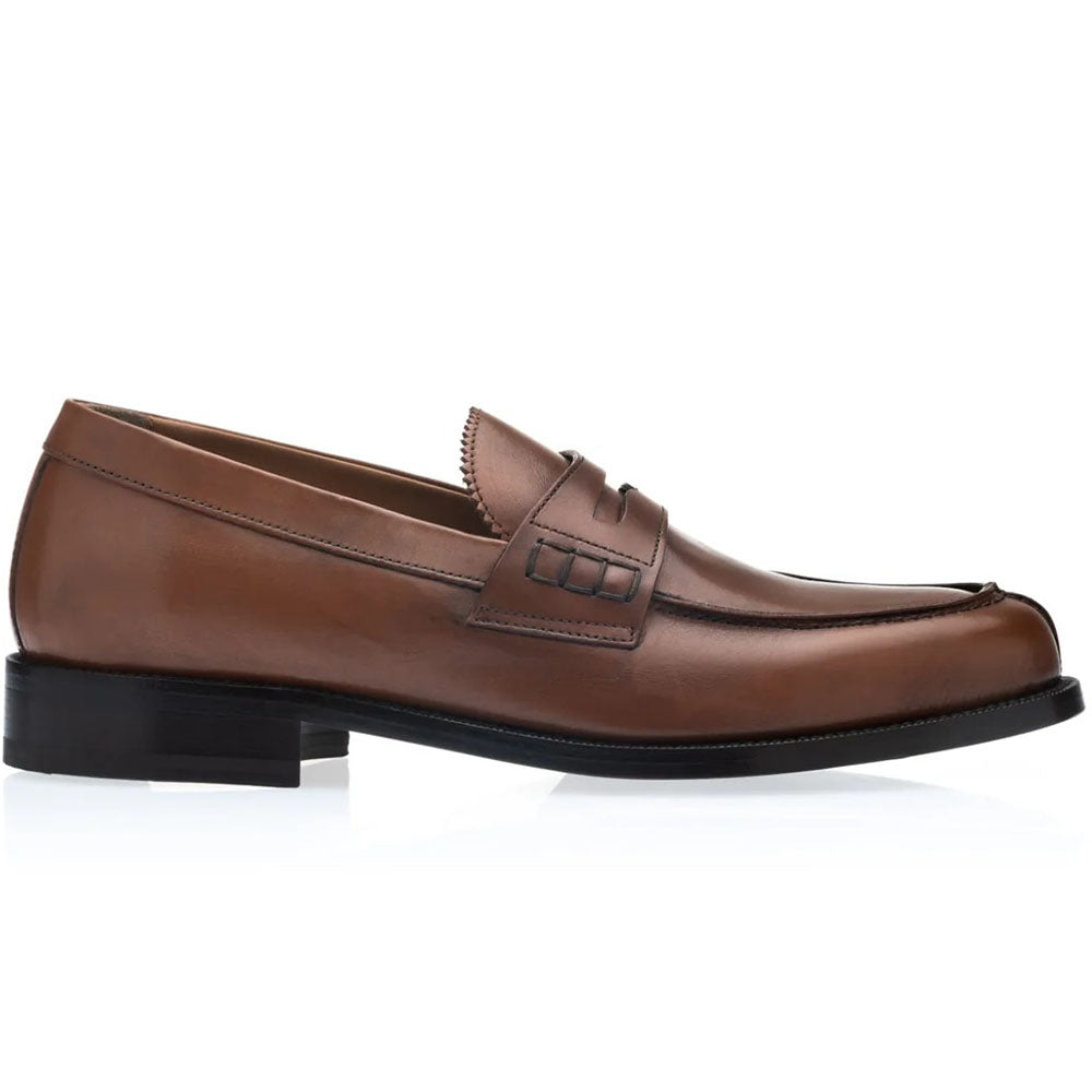 Moreschi Pagano Calfskin Penny Loafer Cognac