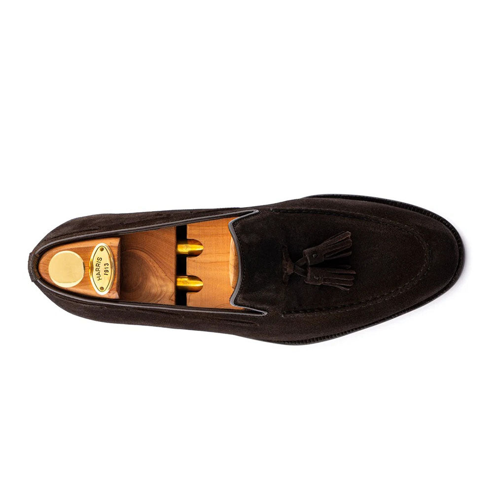 Harris Firenze 1913 Suede Tassel Moccasin Black