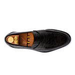 View product image 5: Harris Firenze 1913 Hand-Painted Genuine Alligator Moccasin Dark Brown