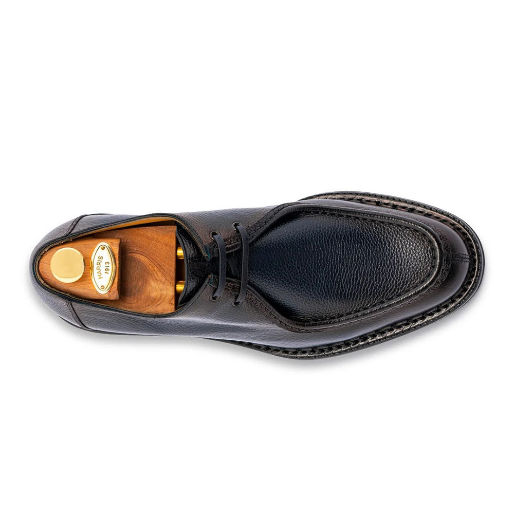 Harris Firenze 1913 Asiago Moose Effect Leather Derby Blue