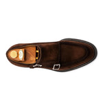 View product image 5: Harris Firenze 1913 Goya Suede Double Cap Toe Monk Strap Brown