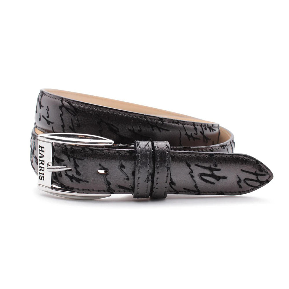 Harris Firenze 1913 Writer Leather Belt Grey