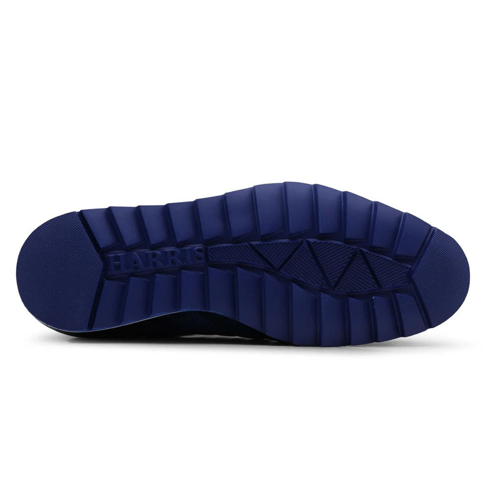 Harris Firenze 1913 Hand-Painted Leather Sneakers Blue