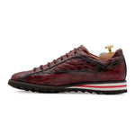 View product image 5: Harris Firenze 1913 Hand-Painted Genuine Alligator Sneakers Red