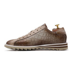 View product image 5: Harris Firenze 1913 Crocodile Effect Leather Sneakers Himalaya