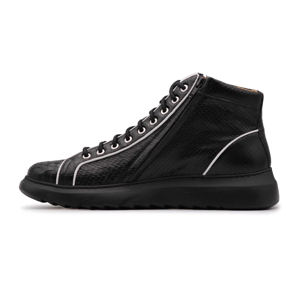 Harris Firenze 1913 Genuine Python Ankle Boot Black